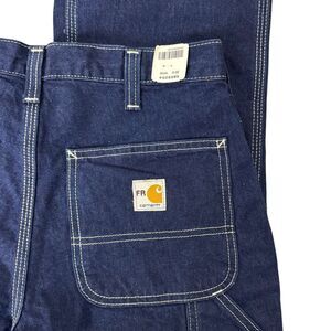 Carhartt FR Jeans 290-83 Men's Size 30 X 30 Carpenter 100% Cotton Blue Work